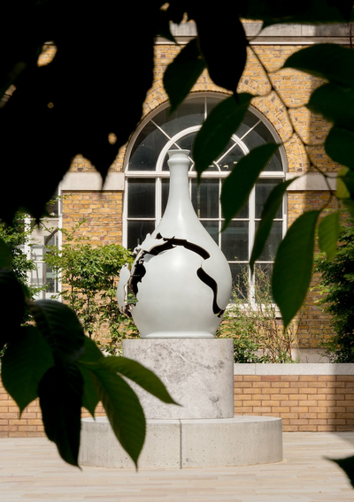 Portrait shot of Bouke de Vries sculpture in the UCL Japanese garden Copyright ©Richard Stonehouse.jpg
